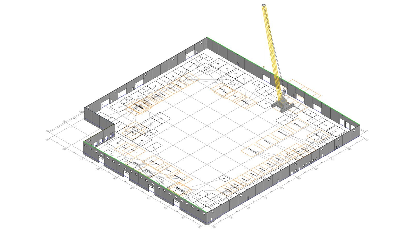 Lowes FDC Centralia site sheet book cover: the isometric view