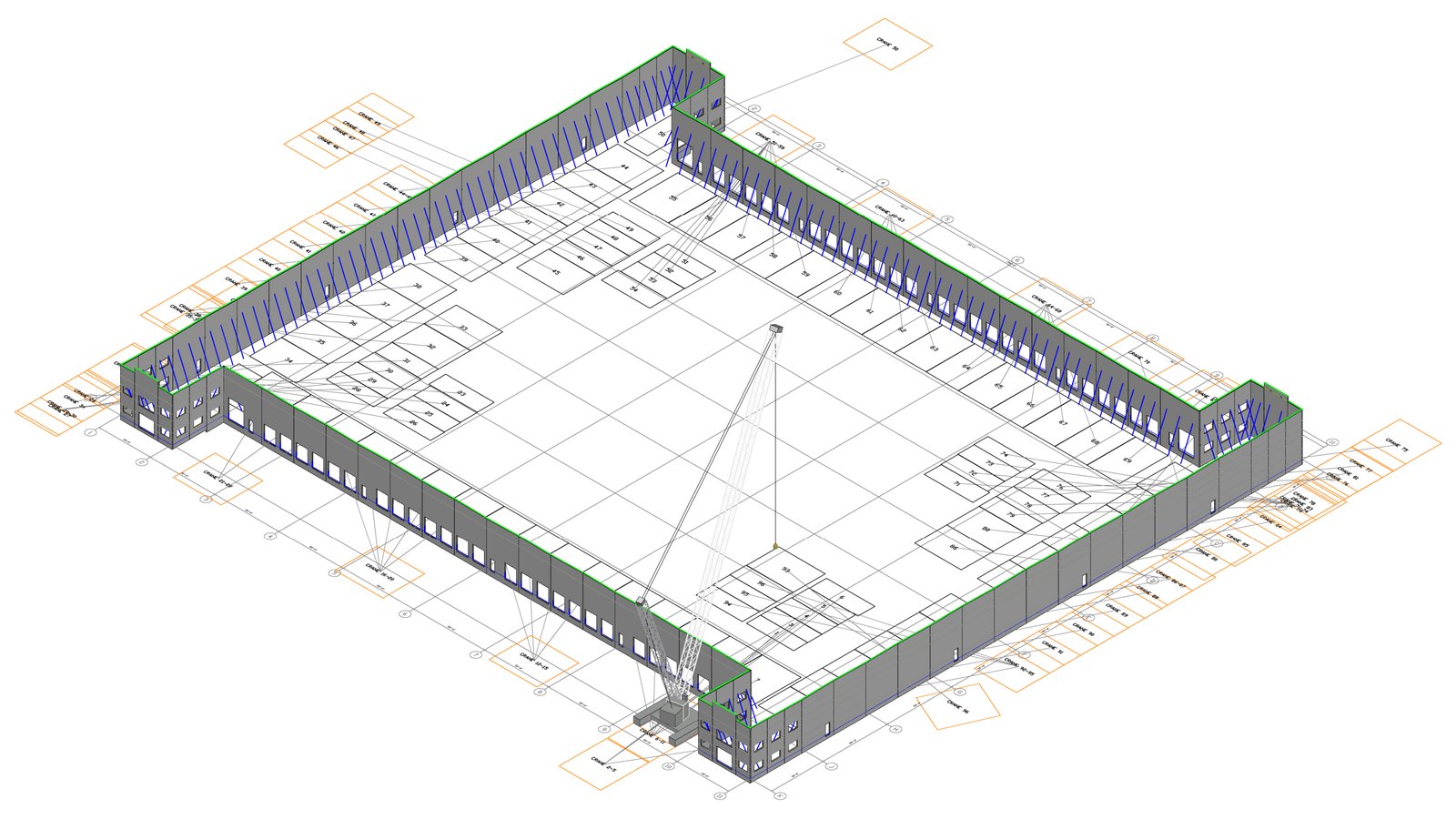 Portside Business Center Building H site sheet book cover: the isometric view